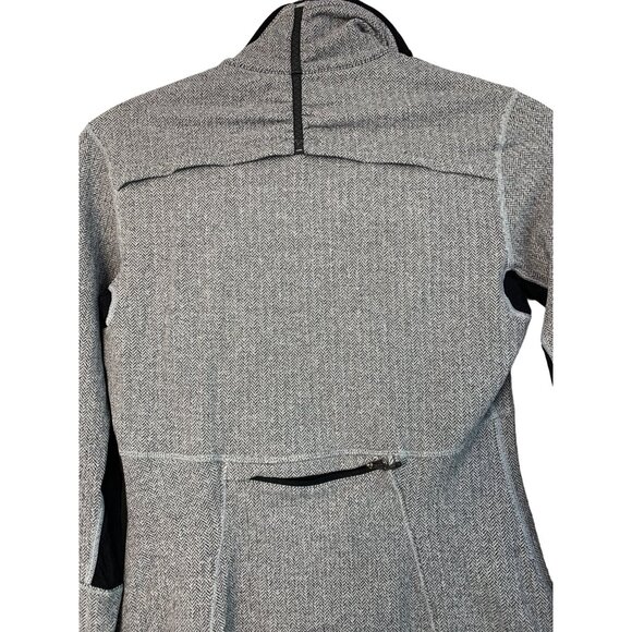 Lululemon Base Runner 1/2 Zip Herringbone Black Sz 8 Jacket Pullover 7430 rulu - Picture 11 of 14